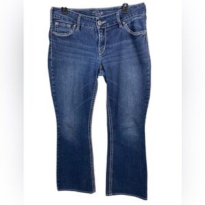 Silver Suki Bootcut Jeans Women’s 31x34 Blue Stretch Low Mid Rise